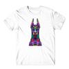 Colorful Doberman Dog T-shirt Funny Multi Logos Colourful Unisex Tee Top