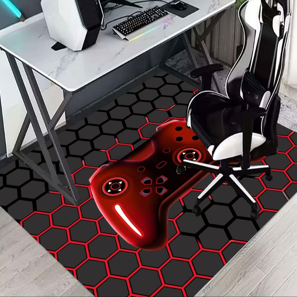 Gamepad Pattern Carpet for Living Room Bathroom Decoration Non-Slip Game Controller Large Area Rug Bedroom Play Room Floor Mat