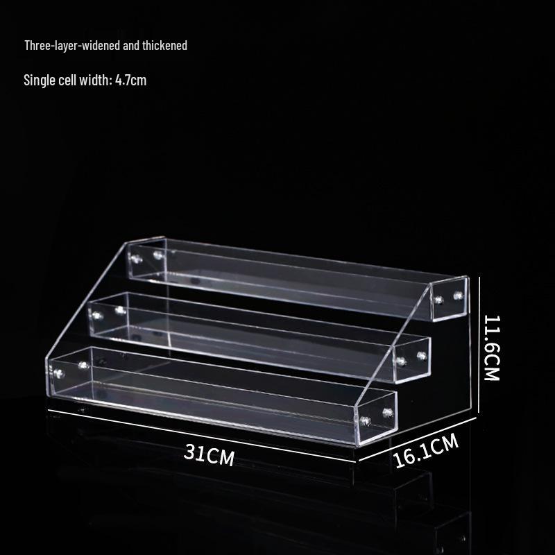 Multi-layer Transparent Cosmetic Organizer for Eyeshadow, Powder, Lipstick, Perfume, and Nail Polish