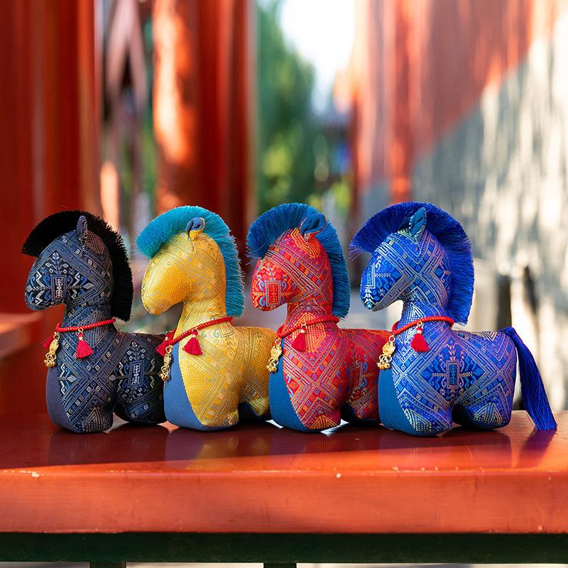 Year of the Horse Mascot Plush Toy Rich Horse Zodiac Doll Doll Year of the Horse Company Event Gifts Small Gifts