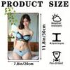 Vintage Blue Retro Lingerie Metal Tin Sign 8x12 Inch Wall Decor Home Bar