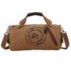 SEVEN EBISU Boston Bag, Small, 10L, Vintage, Lightweight, Foldable, Shoulder Bag for Travel, Sports, Gym, or Crossbody (Brown)