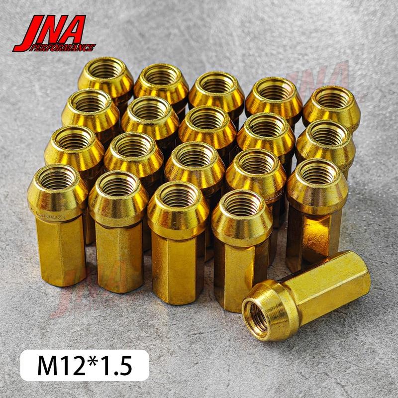 20 Adet Satış Sonrası Araç Hırsızlık Önleyici Jant Kilit Somunları Uzunluk 45MM Uzunluk M12*1.5/1.25 Bijon Somunları Kırmızı Siyah Mavi