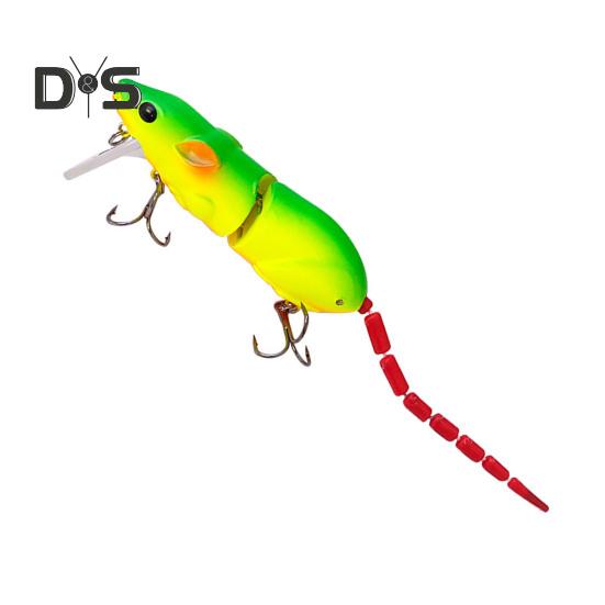 

1/7 шт. 8 см/15,3 г металева приманка для миші з високим гачком, 2 секції, біонічна 3D штучна жорстка приманка для щурів, прісноводні аксесуари для морської риболовлі F