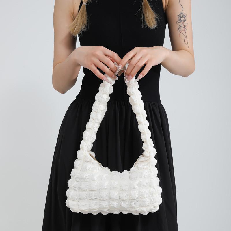 Cute Bubble Single Shoulder Bag For Daily Use With Zipper Closure And Polyester Lining