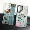 Travel Map Artistic Pattern Shockproof Phone Case for Samsung Galaxy S26 Edge S25 Ultra S24 FE S23 Plus S21 Cover Anti Fall Fund