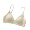 Thin Shoulder Straps French Deep V-neck Seamless Small Chest Gathering Triangular Cup Thin Style Without Steel Ring Comfortable Bra Summer