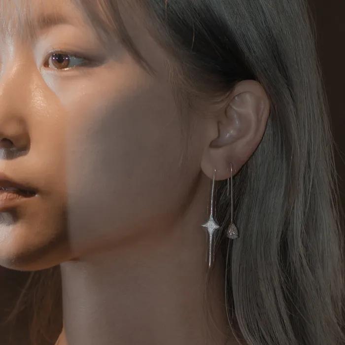 Daisy earrings_unbalance type