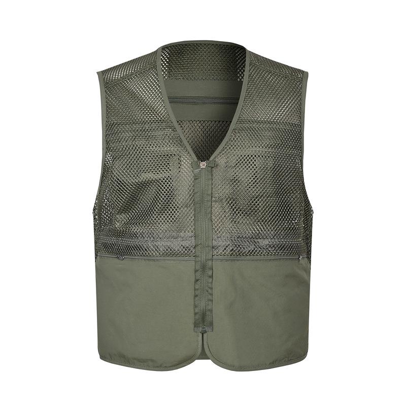 Men's Summer Mesh Multi-Pocket Fishing Vest – Outdoor Lightweight Sleeveless Jacket