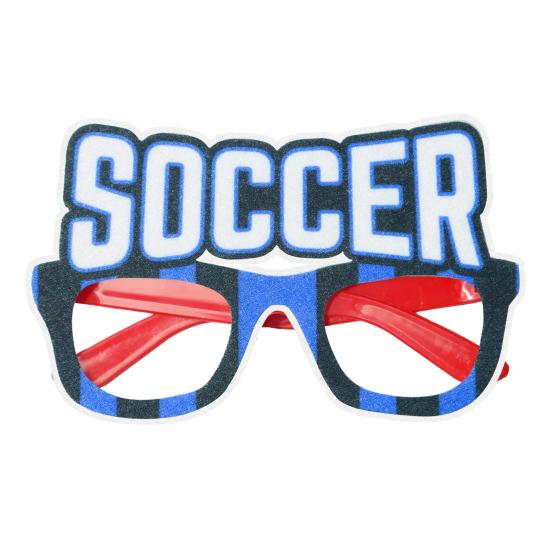 Football Glasses, Soccer Themed Decorative Glasses, Lightweight Paper Frame Party Props, for Fan Gatherings And Team Building