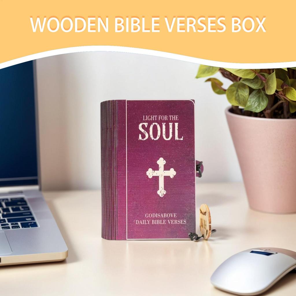 90 PCS Bible Verse Cards Set with Wooden Box, Christian Scripture Prayer Cards for Daily Encouragement, Gift for Women Men