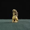 Antique Copper Chinese Mythical Beast Pixiu Miniature Figurines 1 pcs Ornaments Brass Lucky Animal Be safe Desktop Decorations