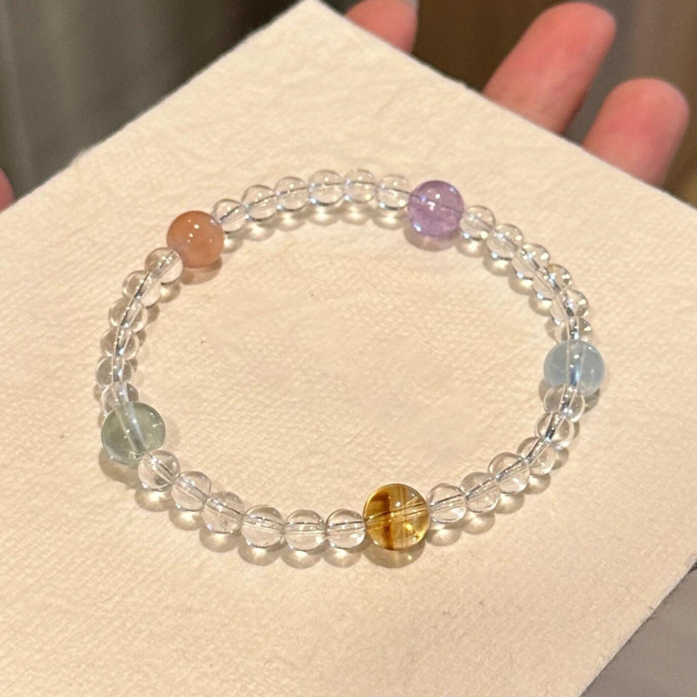 

Браслет из бусин из камня солнечный камень аметистового цвета, стиль для праздника, браслет в стиле легкой роскоши, модные простые этнические украшения для женщин