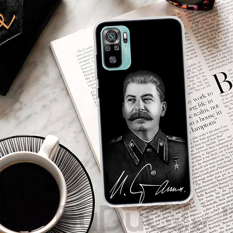 

Russian Stalin Ussr Communism Cover For Xiaomi Redmi Note 14 13 12S 12 11 Pro Plus Phone Case 11S 10S 10 11E 11T 14Pro 13Pro Pri Redmi Note 14 4G