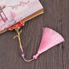 Retro Stationery Tassel Metal Pendant Hollow Brass Bookmark Painted Book Clip Pagination Mark