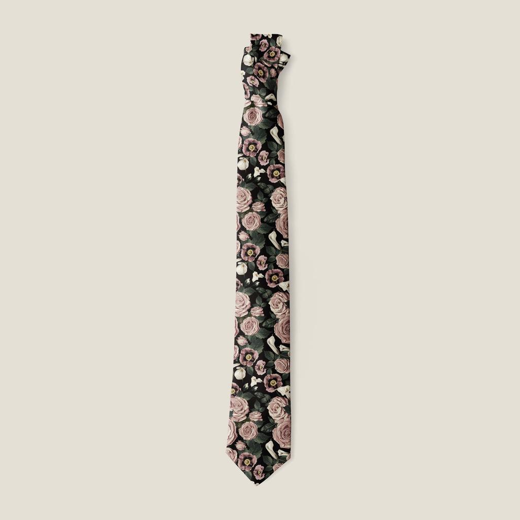 2024 Spring Original 8Cm Printed Tie Vintage Ins Men'S And Women'S Wide Edition Vintage Casual Animal Tie