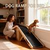 Pet Ramp Foldable 4-Level Adjustable Height Angles Wooden Dog Safety Ramps For Dogs Cats Couch Suv Indoor Various Furniture