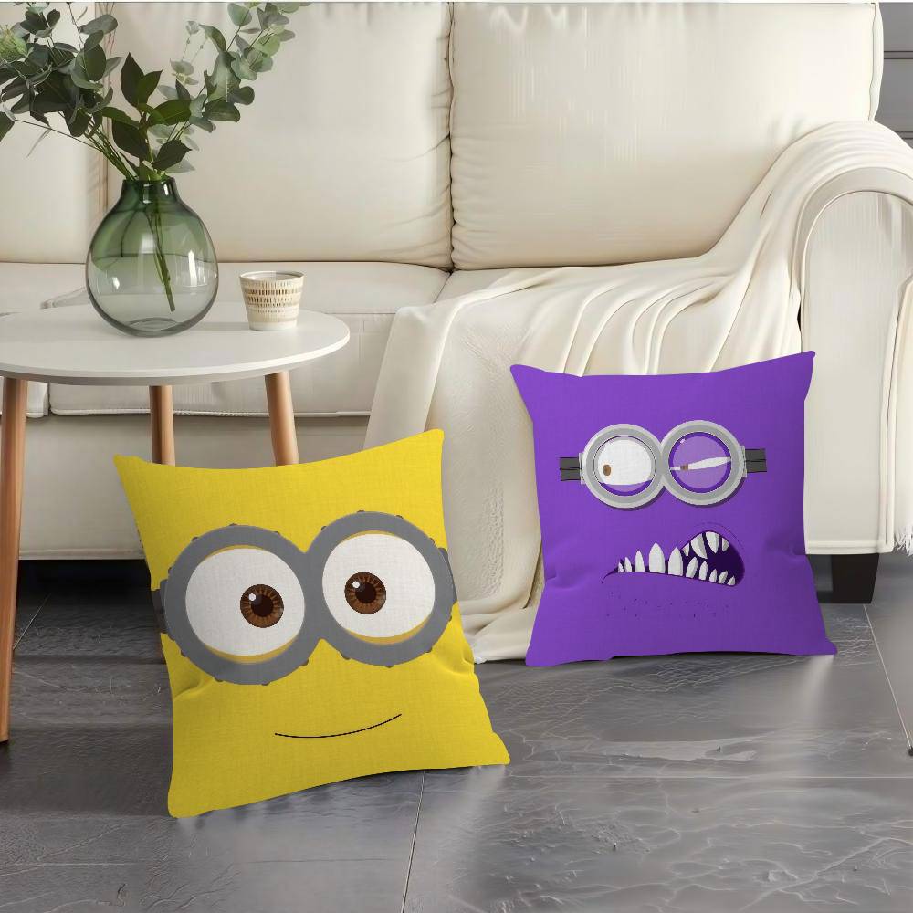 Personalized Pillow Cover Kids Bedroom Wild Party Decor Pillowcase Kid Birthday Shower Gift Cute Banana Cartoon-M-Miniones