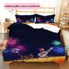 COCO Pattern Bedding Home Decoration Birthday Gift ( 1 duvet cover + 2 pillowcase, without core),fan merchandise.