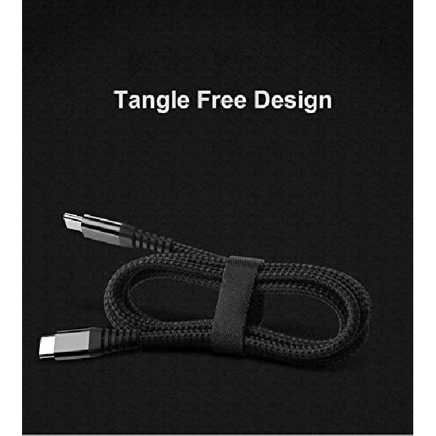 IFLASH Type C to Type C Cable, USB C to USB C Cable 3 feet Type C Fast Charge Braided Nylon Charging Cord for Samsung Galaxy Note 9 8 S20 S10 S10+
