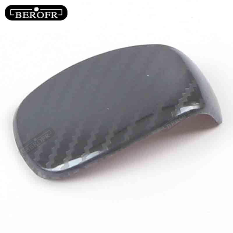 Carbon fibre Car Gear Head Shift Knob Handle Cover Trim Sticker For Honda Fit Carbon fiber pattern