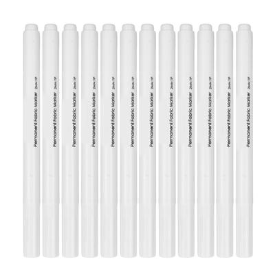 12 Stück Stoff Nähmarkierstifte DIY Waschbare Faserspitze Verschwindender Tintenstift Wasserlöslicher Stoff