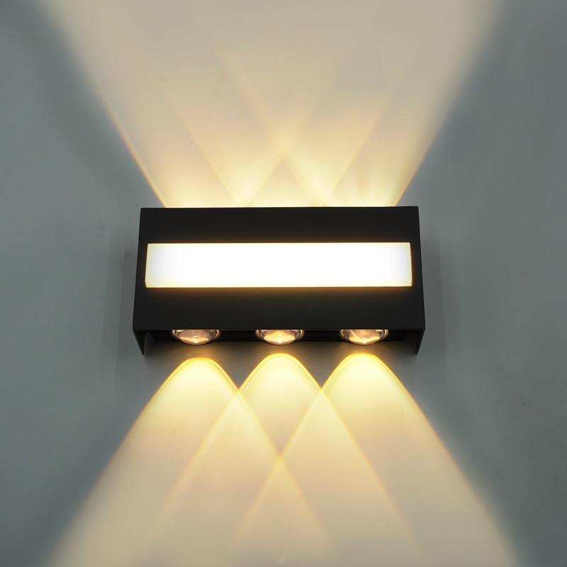 Modern New LED Outdoor Aluminum Wall Lamp Waterproof Porch Garden Balcony Wall Lamp Indoor and Outdoor Light