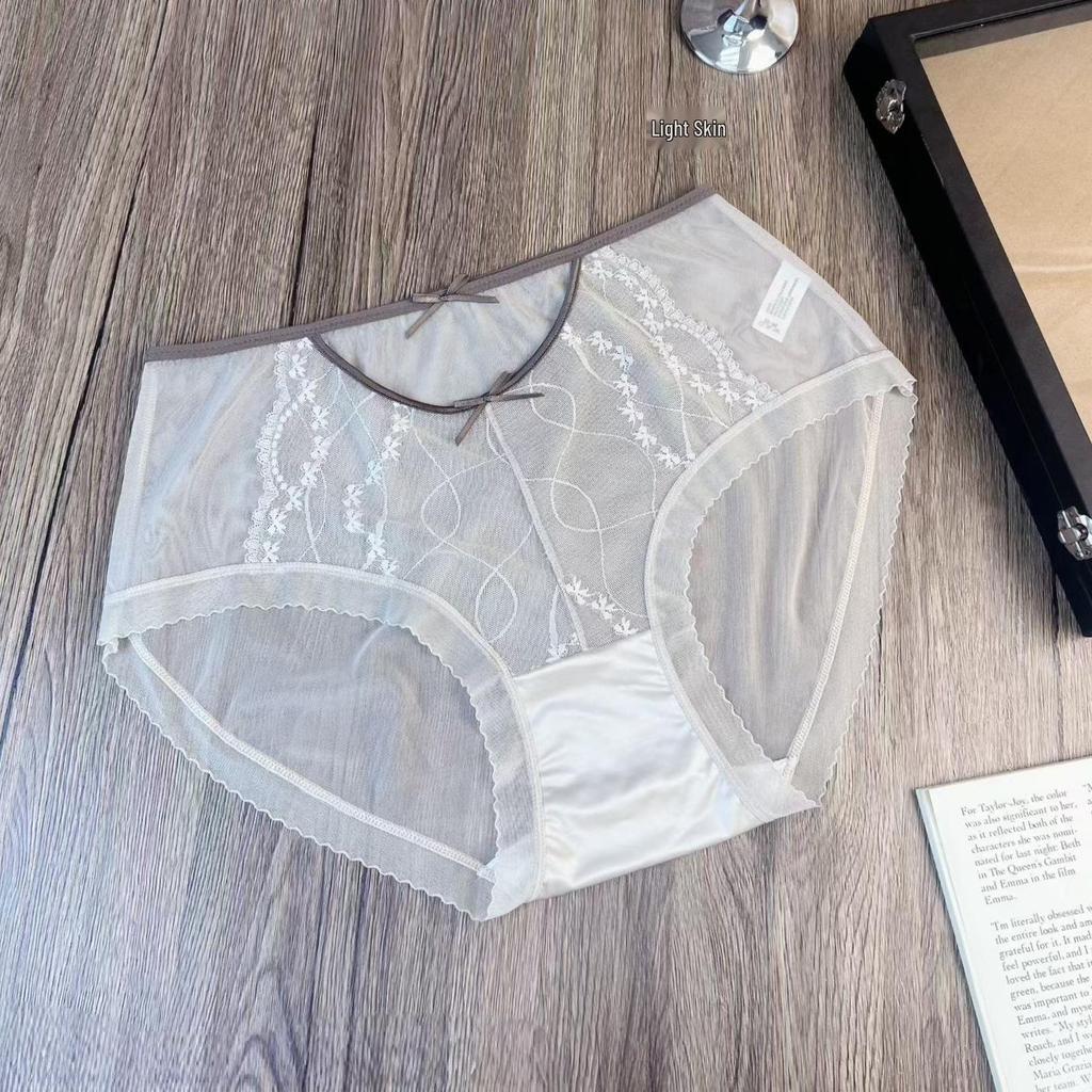 2026 Frühling/Sommer Hoch elastischer Spitzen-Tanga - Transparente Damenunterwäsche in Übergröße