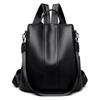 Bolsa de Ombro Dupla, Mochila Escolar de Ombro Único, Bolsa de Viagem Grande para Senhoras, Mochila de Couro Macio