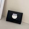 Cartoon Hamster Short Wallet Printing Card Holder Cute Folding Purse  Travel