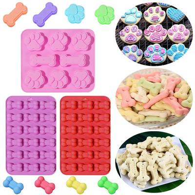 Candy Cookies Puppy Dog Paw Silicone Molds Ice Cube Tray Chocolate Baking Mould Cake Making