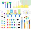12-Color Waterproof Pigment Set for Kids - DIY Art, Graffiti, and Plaster Painting with 6 Interconnected Pigment Strips