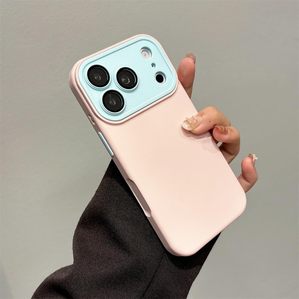 

Drop-Proof Liquid Matte iPhone 14/13/12/11 & Apple 17/16/15 Pro Max Compatible Phone Case iPhone 13 розовый