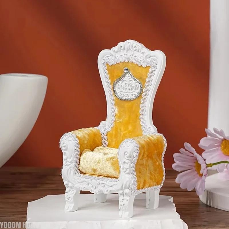 16cm Mini Handmade Sofa For OB11 Doll Jewelry Display Stand Kawaii Dollhouse Accessories Desk Home Decr Gift
