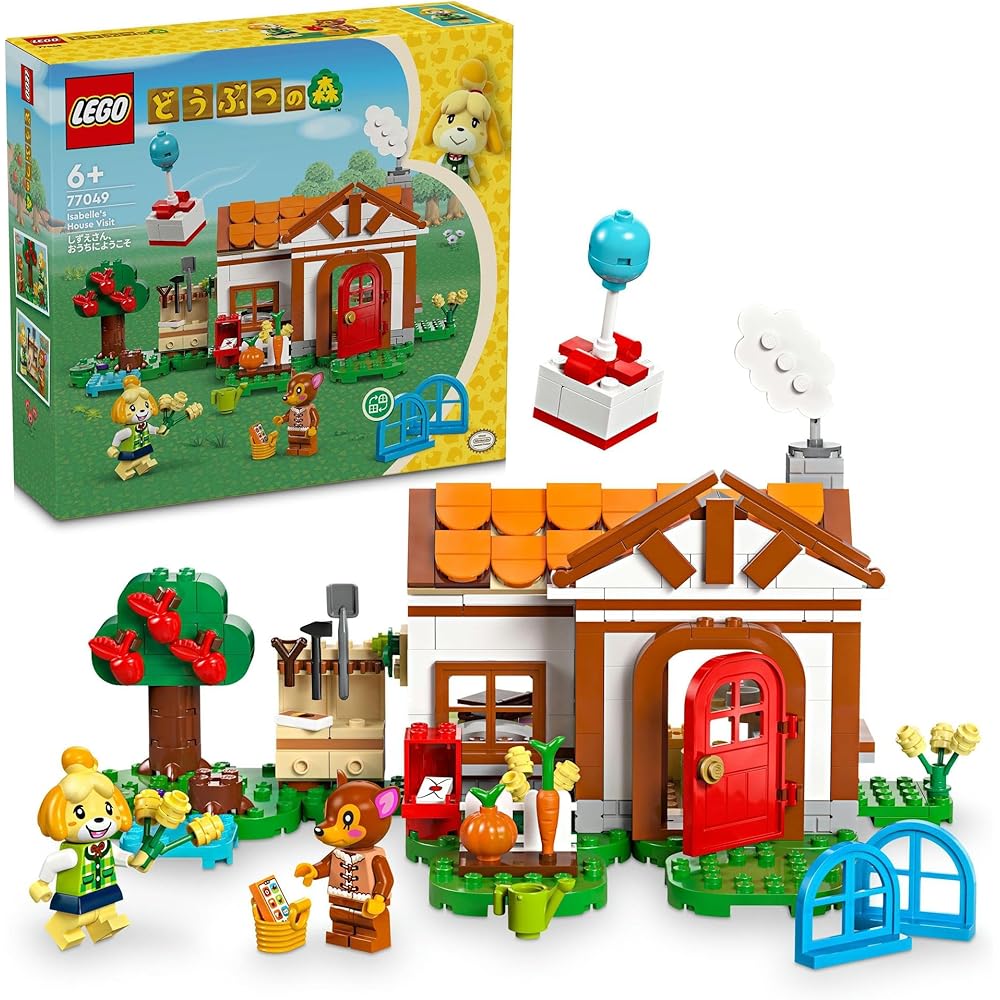 LEGO Animal Crossing Isabelle Welcome Home Building Toy Blocks Educational Gift for Kids Ages 6-9 77049