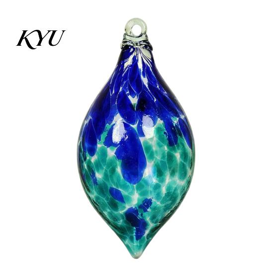 High Borosilicate Glass Spheres Hand Blown Ball Ornament, Colorful Christmas Hanging Decoration Reflective Baubles for Tree, Window, Patio,