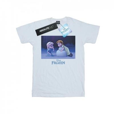 Naiste/naiste Frozen Build A Snowman Cotton Boyfriend T-särk