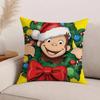 Cartoon C-Curious G-George Pillow Case Office Cushions Suitable For Sofa Car Bedroom Decorative Cushion Cover