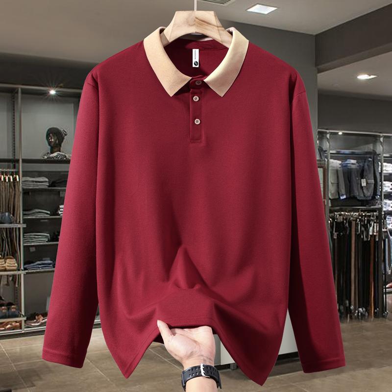Plus Size 5XL-13XL Autumn Oversize POLO Long Sleeve Tops for Men Pullovers Casual Men's Sweatshirts