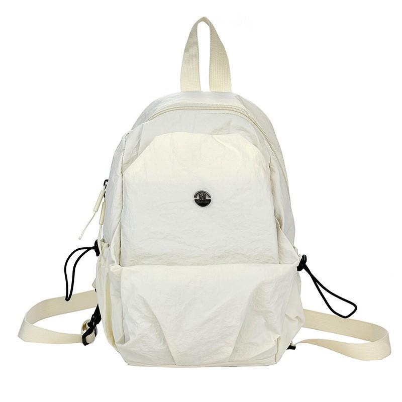 New Pure Color Light Small Backpack Women Simple Large-capacity Chest Bag Casual Travel Commuting All-matching Portable