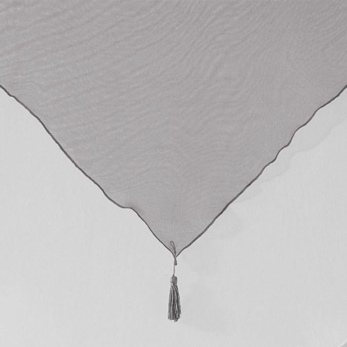 Voilage - EDEN - Collection Voilinne - Bicolore - Finition pompon - 100% polyester