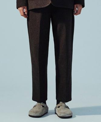 MOAA Flat Heathered Wool Pants (Brown)