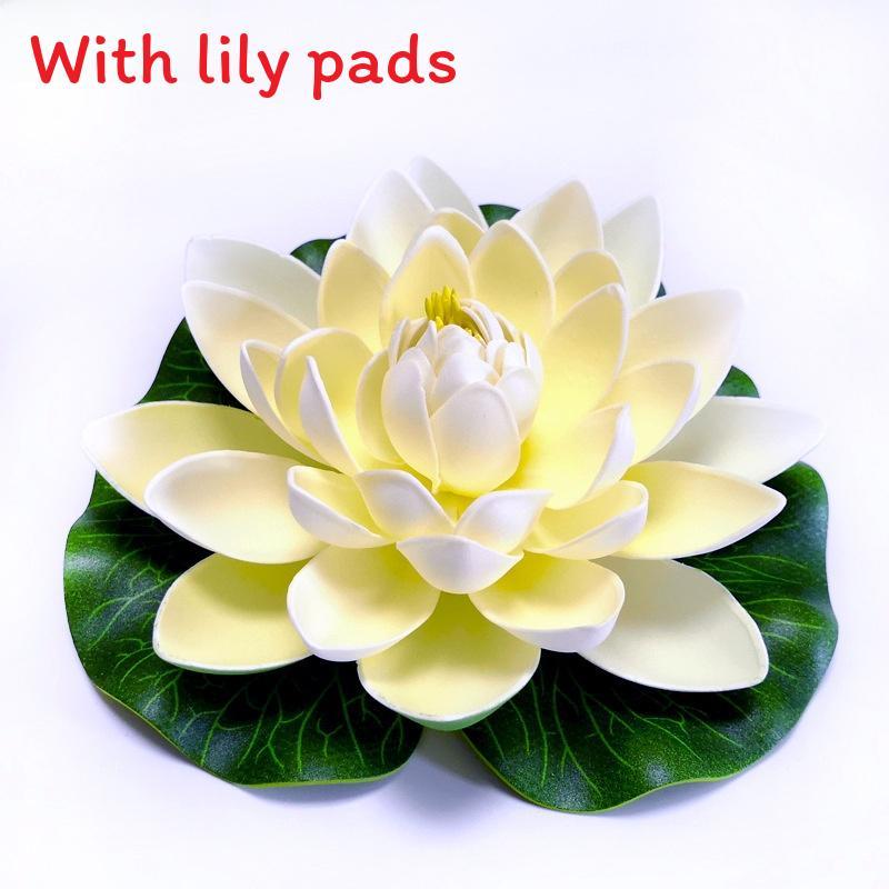 Water Garden Artificial Lotus Flower With Floating Design For Home Decor And Aquariums