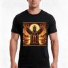 Egyptian Gods Series Horus TShirt Summer Casual Cotton Tee Oversized Streetwear Tops Vintage Graphic Print  Cotton