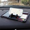 Car Dashboard Non-slip Phone Holder & Parking Sign Storage Pad