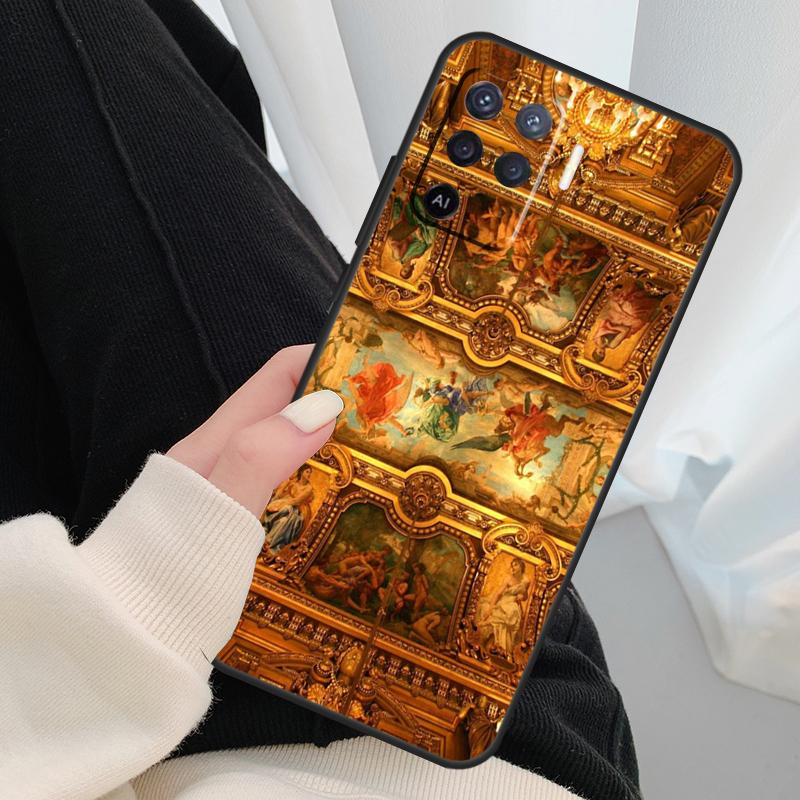 Renaissance Art Painting Case For Oppo A54 A74 A94 A18 A57 A17 A77 A38 A58 A78 A98 A80 A60 A40 A96 A76 A16 A15 A5 Pro