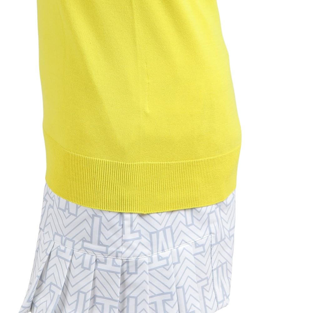 TaylorMade Asymmetrical Mock Sweater, Yellow, Size L, Women's, 2023FW, TL118