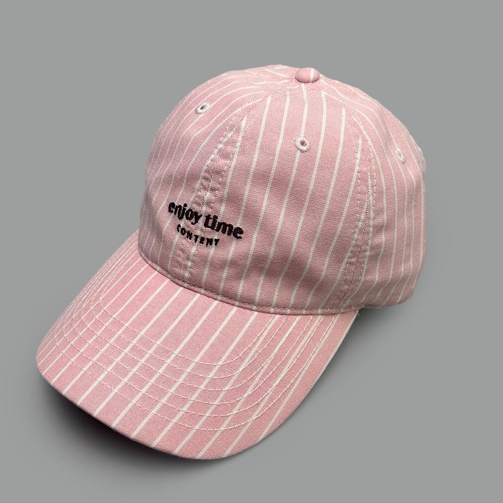 Cappellino da baseball a righe fresche primavera-estate con lettere ricamate, cappellino parasole semplice da viaggio per uomo e donna