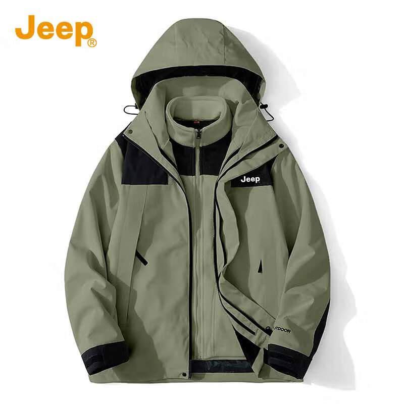 Jeep Men's 3-in-1 Outdoor Mountaineering Jacket