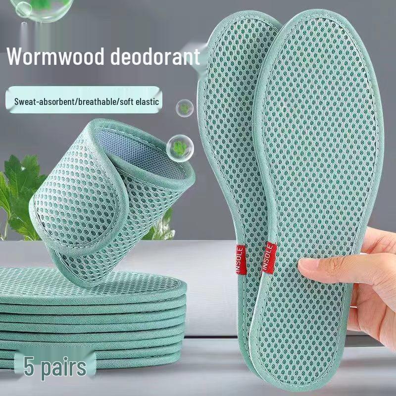 Breathable Bamboo Charcoal Insoles: Odor-Resistant, Sweat-Absorbent for Men's and Women's Sports Shoes